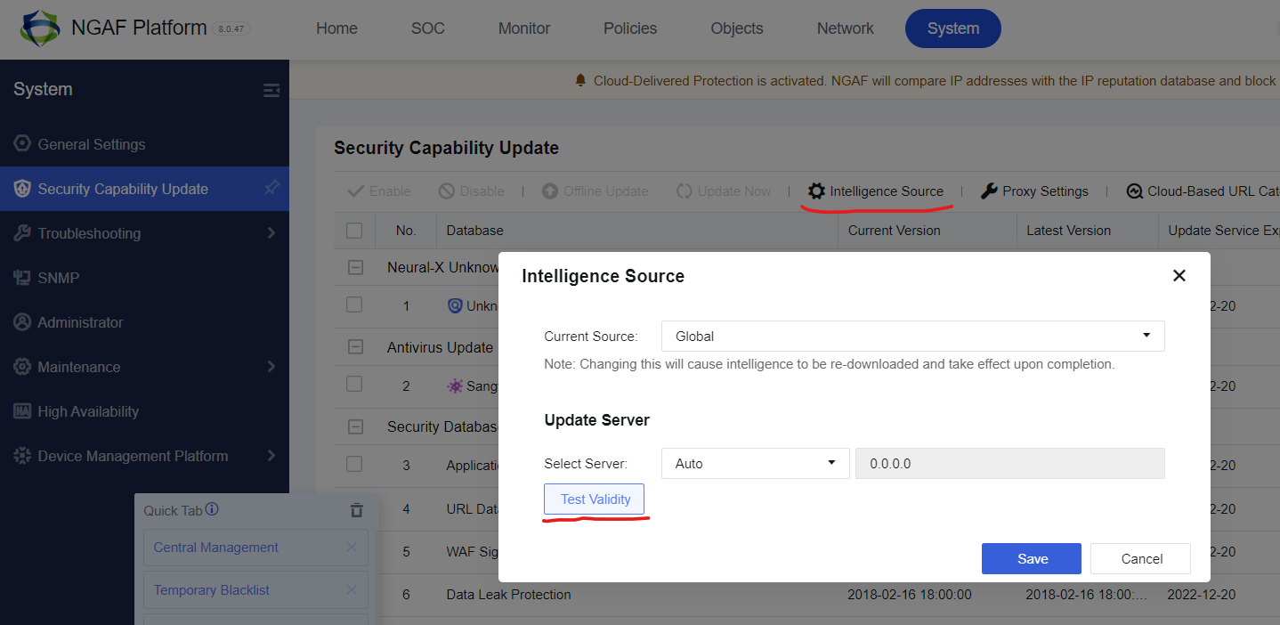 Intelligence Source Test Validity