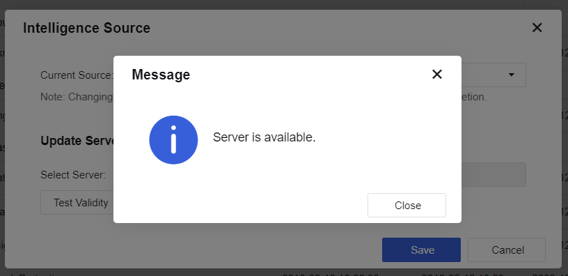Server is available