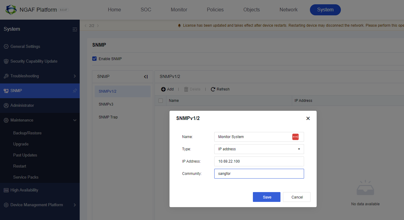 SNMP Configuration
