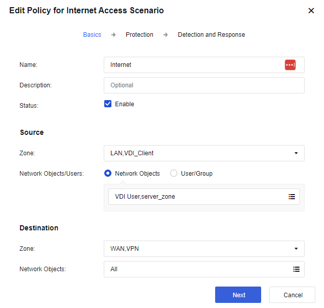Server Scenario Configuration