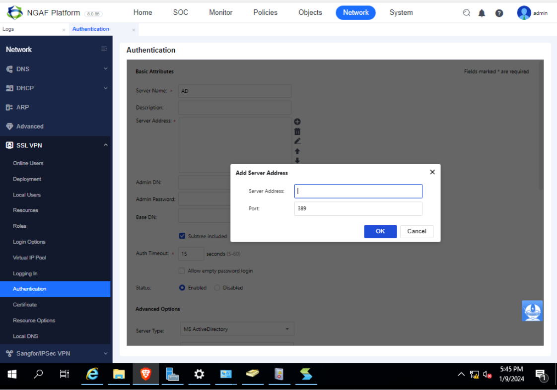 LDAP Server Configuration