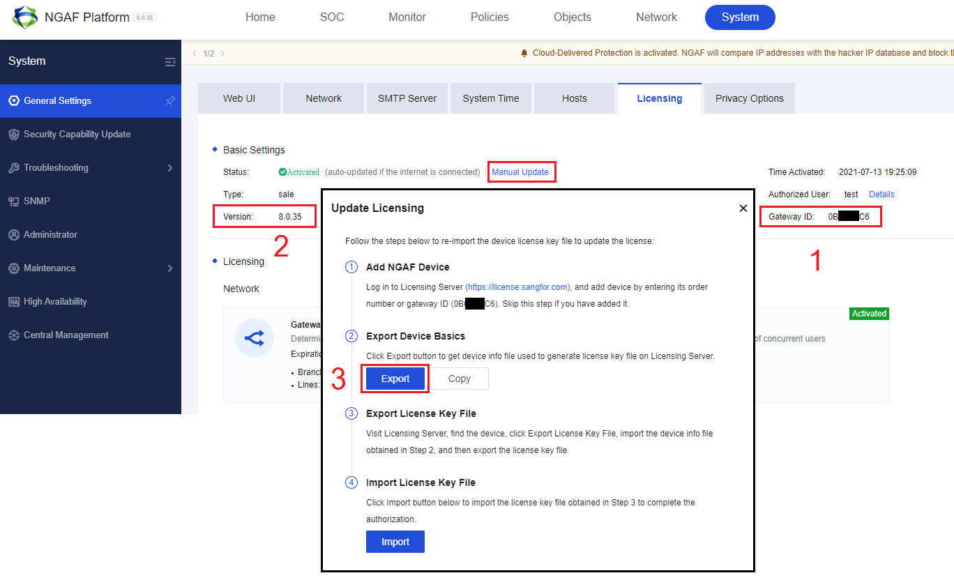 Export Device Info File