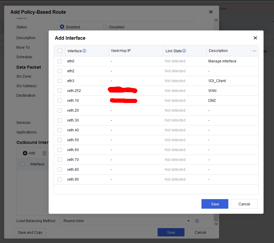 Data Packet Settings