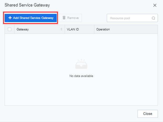 Comprehensive resource navigation menu for a cloud management platform, categorizing services like compute, networking, security, and database management.