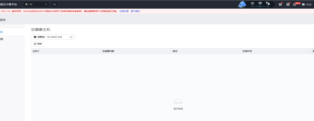 Confirmation dialog box asking the user to confirm a health check action to avoid affecting cluster performance.