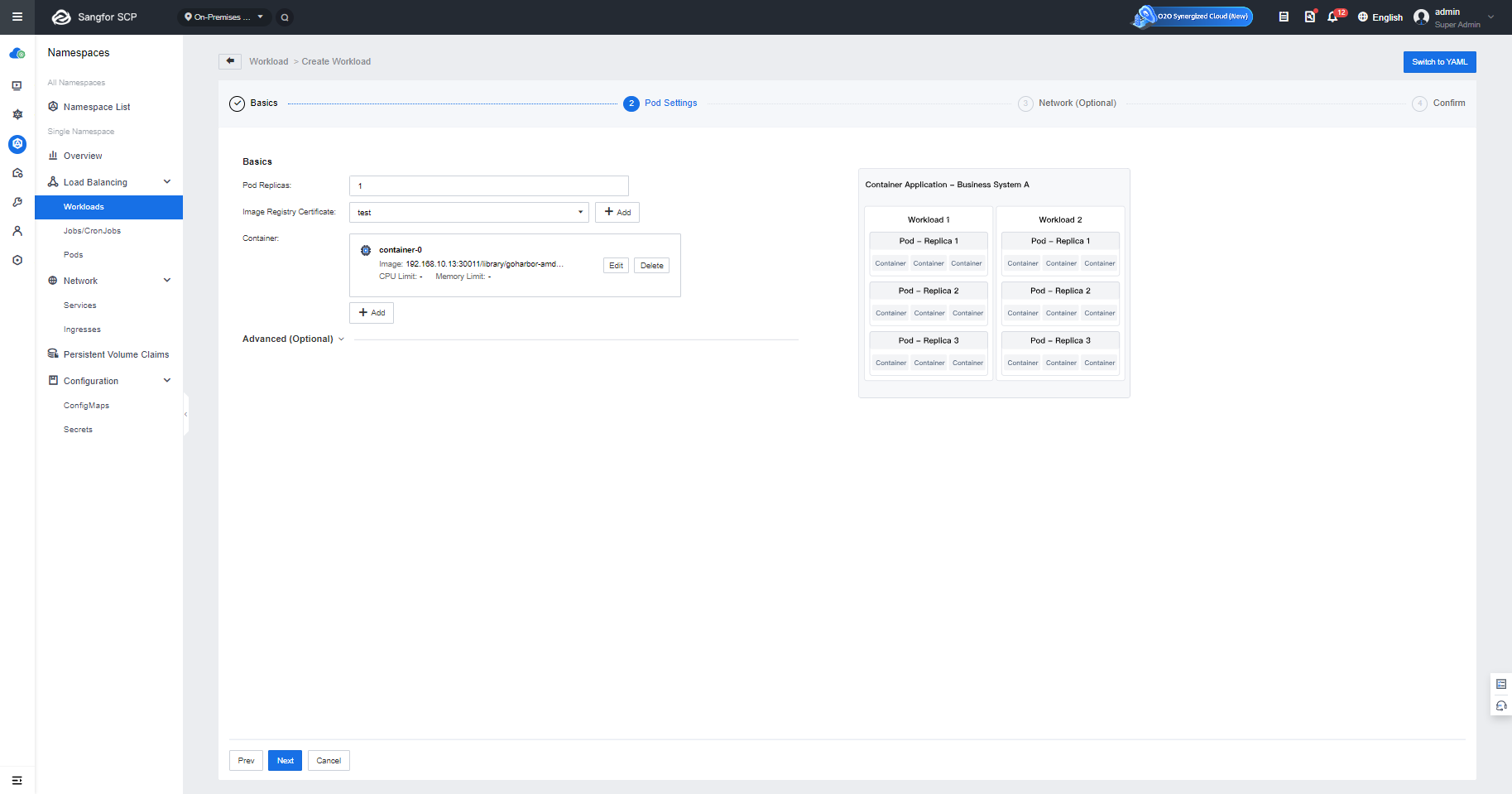 Edit local image registry