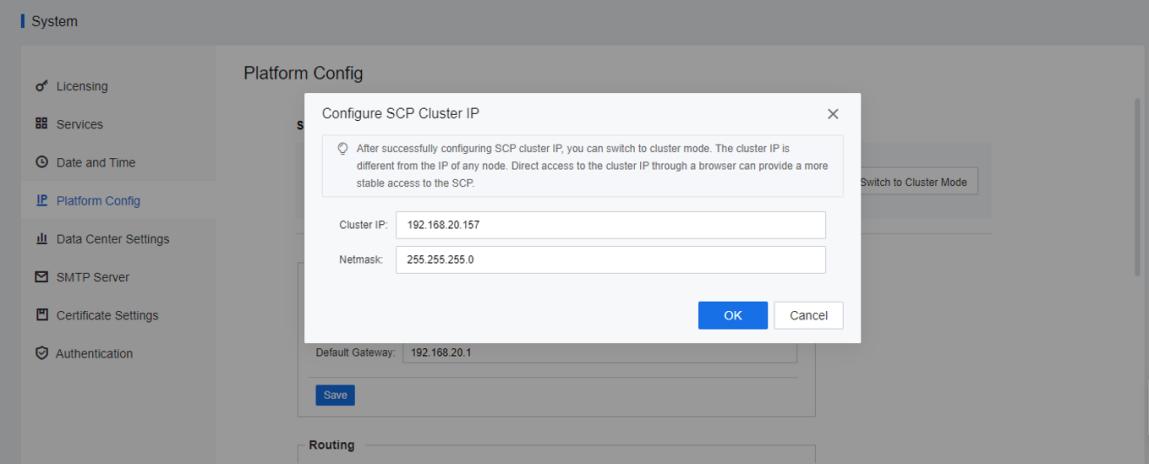 Scheduling policy settings interface for a cluster, featuring automation levels, sensitivity sliders, and AI prediction capability options.