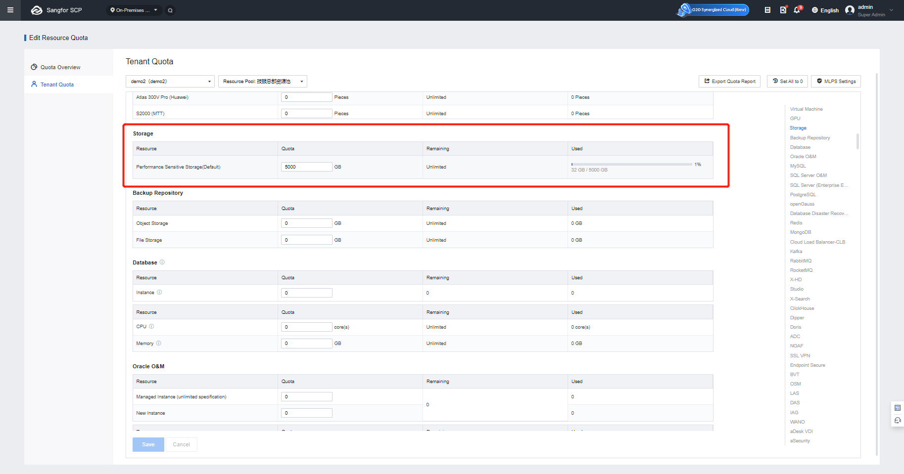 Namespace List View