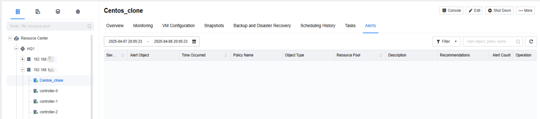 Navigation sidebar menu highlighting the Resource Center option under the Resource Overview category.