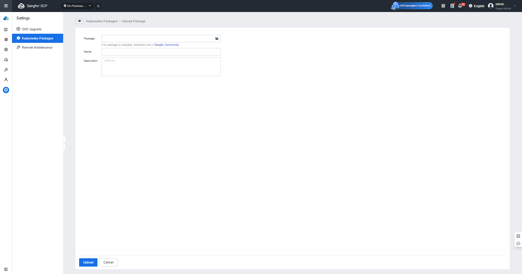 Upgrade from Cluster List