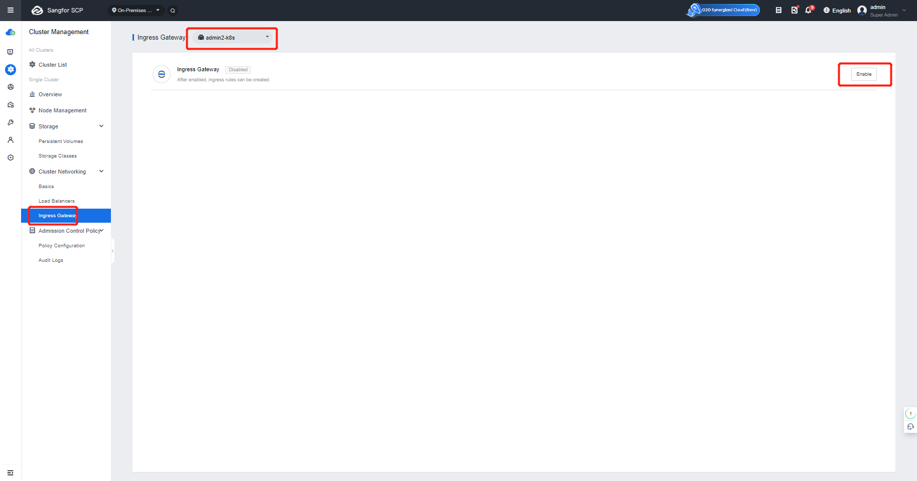 Enable Ingress Gateway