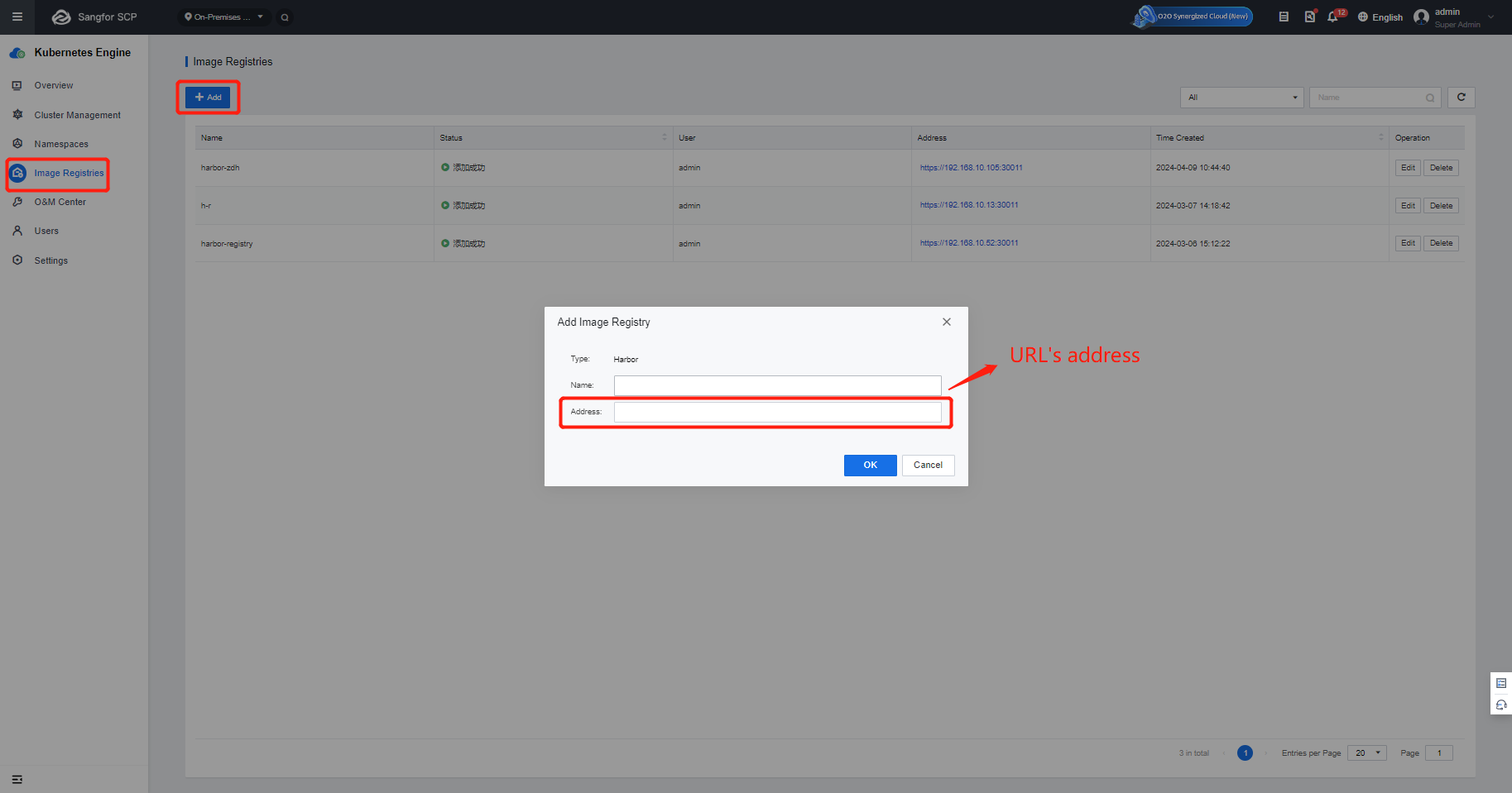 Add Image Registry