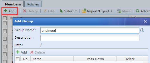 IAG Add Group Dialog