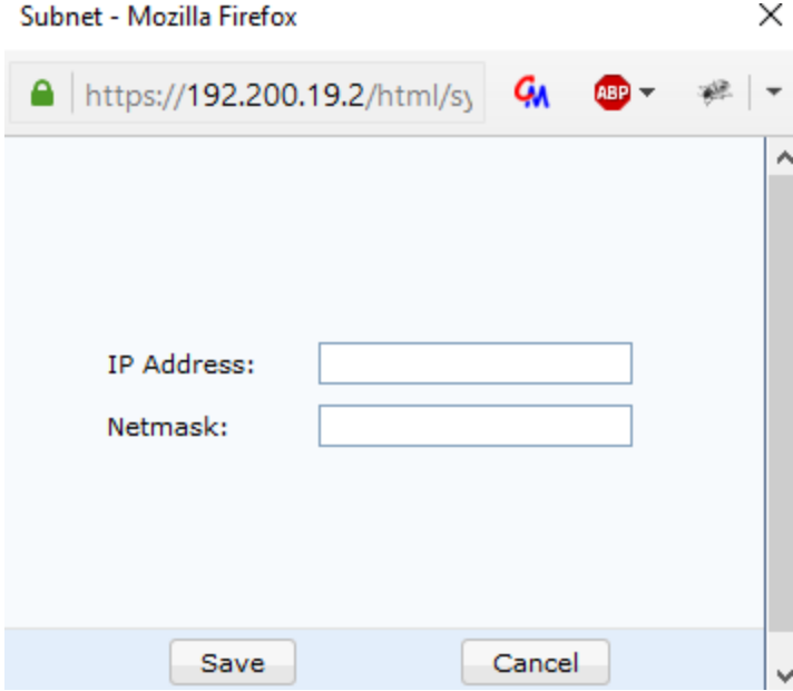 Tunnel Route subnet configuration
