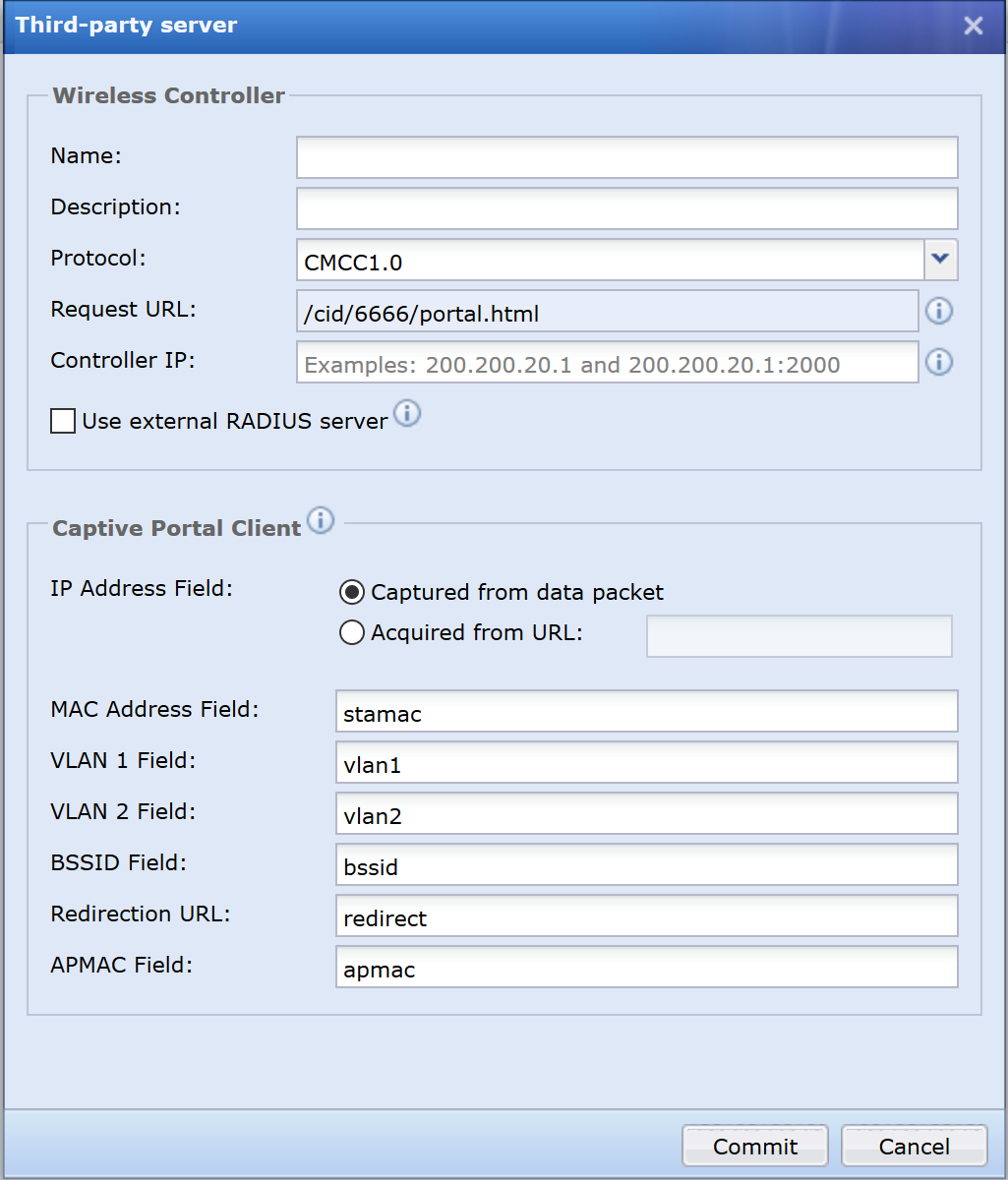 IAG Third-party Wireless Controller Configuration