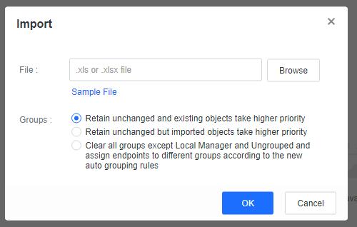การ Import Endpoints จาก CSV/Excel