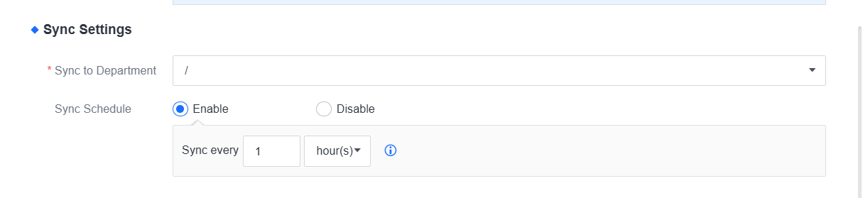 Microsoft AD sync settings schedule