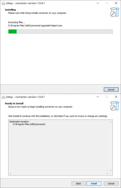 Windows Connector Setup - Ready to Install