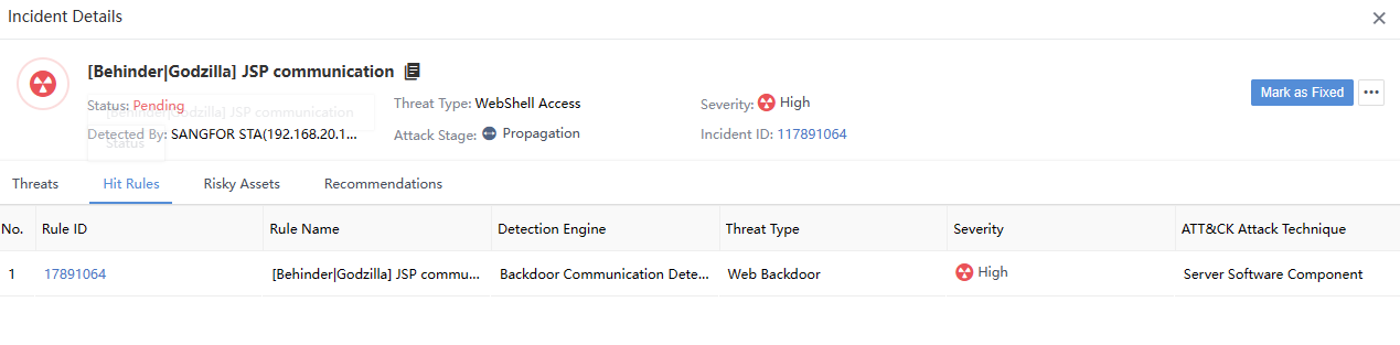 การอ่าน Incident Details บน Athena NDR