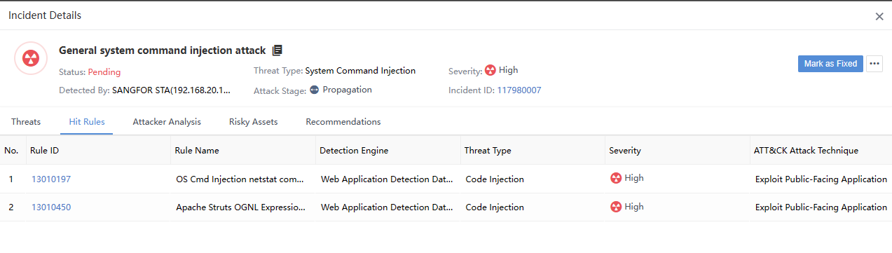การอ่าน Incident Details บน Athena NDR