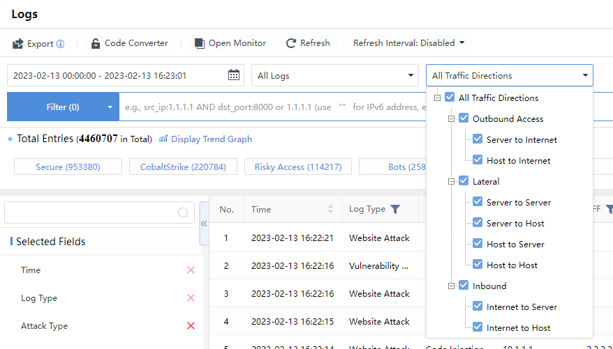 การใช้งาน Detection Logs บน Athena NDR