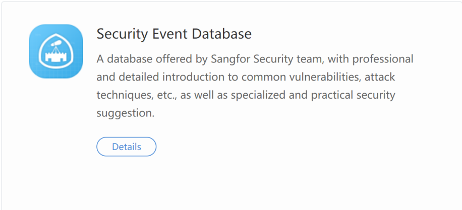 การเข้าถึง Security Incidents Database ของ Sangfor