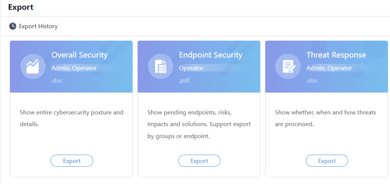 การ Export Report สำหรับ POC บน Athena NDR