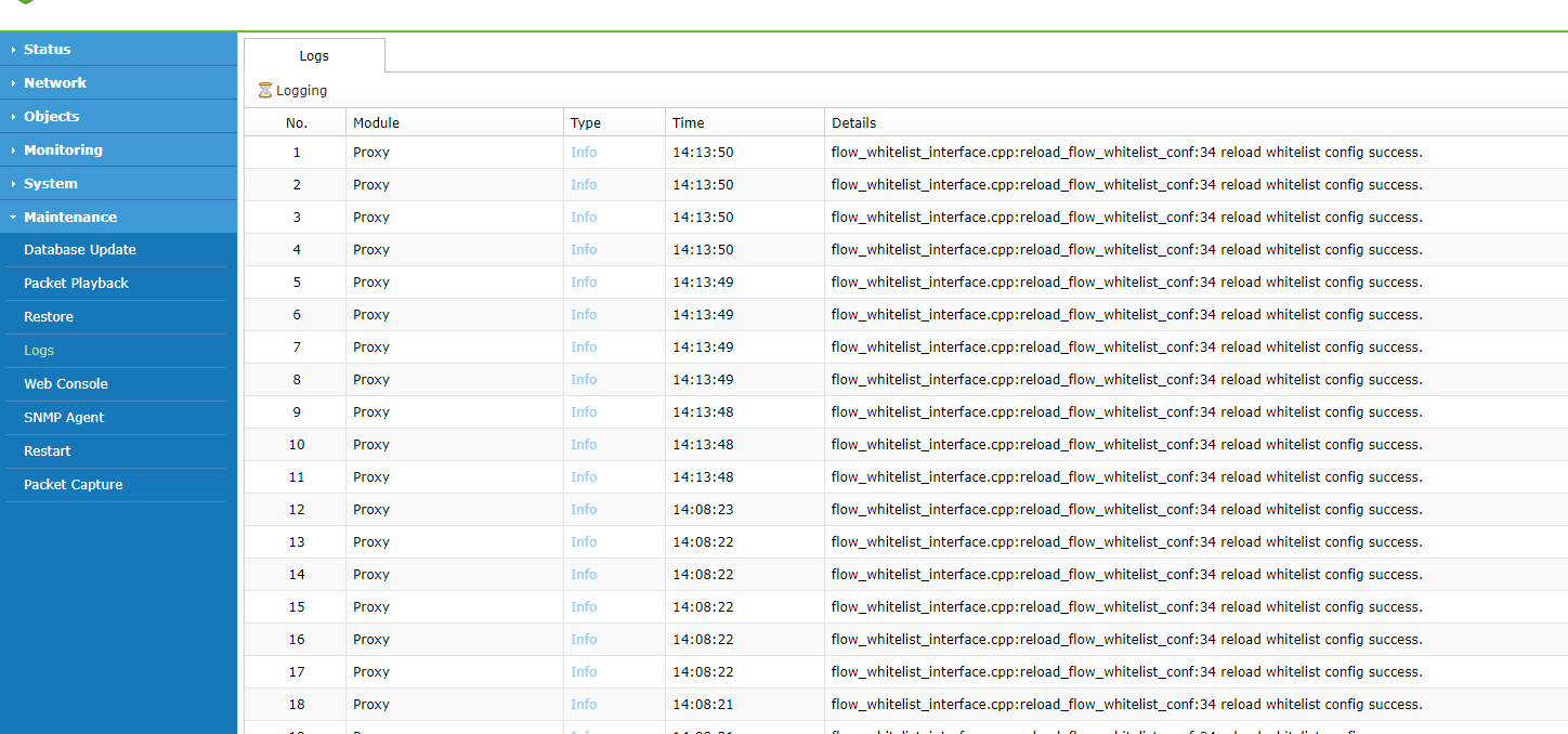 Athena STA: การดู System Logs