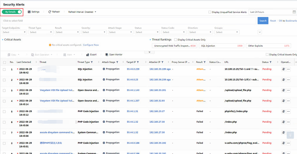 การกรอง Security Alerts บน Athena NDR