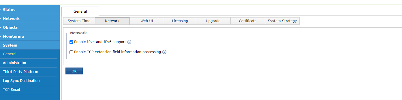 Athena STA: General Settings (System Time, Licensing, Upgrade)