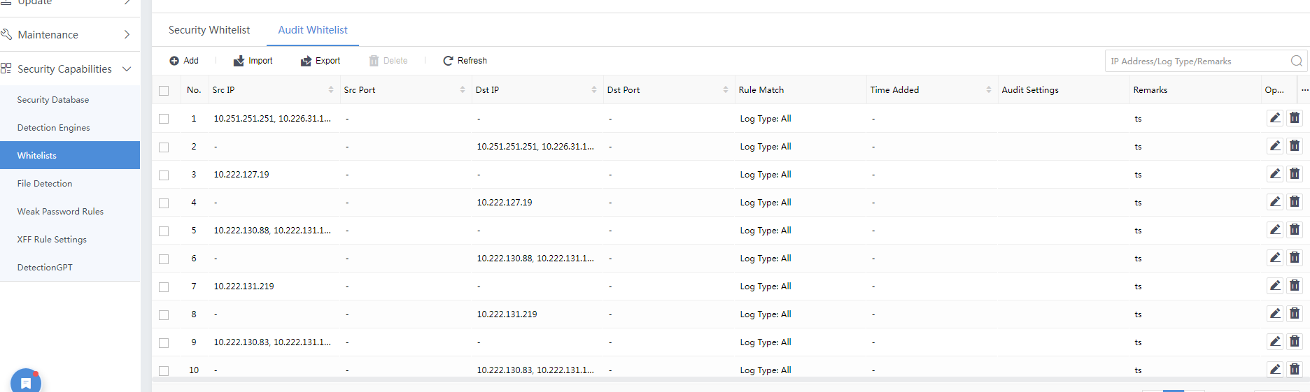 การตั้งค่า Audit Whitelist บน Athena STA