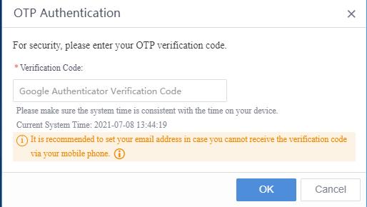 การเปิดใช้ Authentication ด้วย Password + OTP (2FA) บน Athena NDR