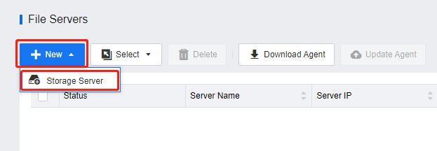 File Servers New Storage Server