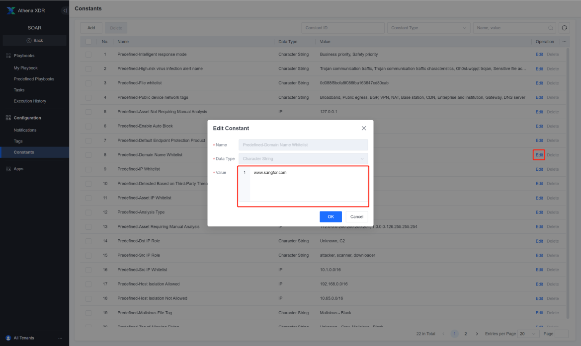 โหนด Block IP in Incident - General Playbook เลือก firewall device