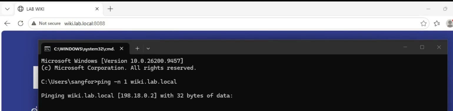 คำสั่ง ping ชื่อ App ที่ Publish ด้วยชื่อโดเมน ได้ IP เสมือนแทน IP จริง