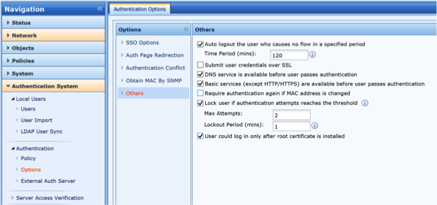 Authentication Portal Certificate