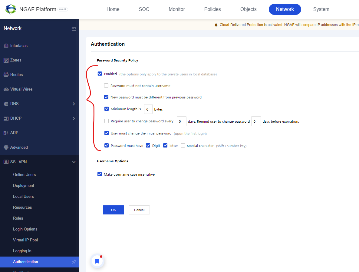 Password Security Policy